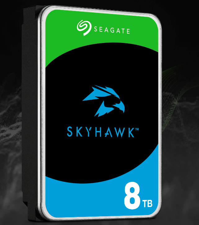 Seagate ST8000VX009 Skyhawk Disque dur 8 To - 3.5 Interne - SATA (SATA/600) - Système de vidéosurveillance